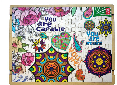 

WISSEN WOODEN MOTIVATIONAL MESSAGE PATTERN BIG SIZE PUZZLE 2(1 Pieces)