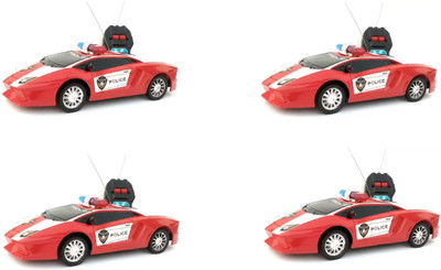 

Kanchan Toys Remote Control Car For Kids Pack Of 4(Red)