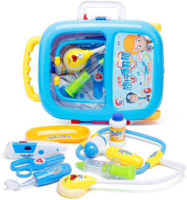 

DD RETAIL Doctor Medical Kit Set Trolley Case Toy with Light and Music Kids