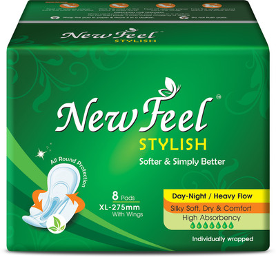 

NEWFEEL 275MM XL STYLISH MAXI SANITARY NAPKIN Sanitary Pad(Pack of 3)