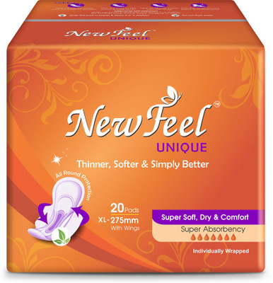 

NEWFEEL 275MM XL UNIQUE SANITARY NAPKIN Sanitary Pad(Pack of 2)
