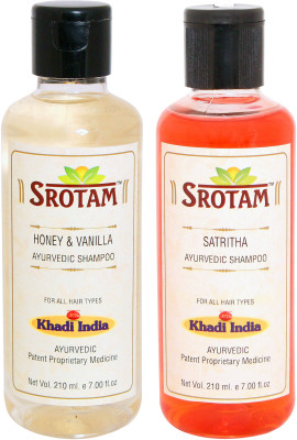 

Srotam Honey & Vanilla Shampoo AND Satritha Shampoo- ( Set of 1 Bottle Each 210 ML)(420 ml)