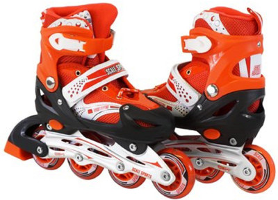 

AZIN Adjustable Sport Shoe Skate (10-16 YRS) In-line Skates - Size 6-9 UK(Orange)