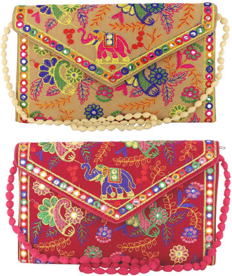 

SUVASANA Women Casual Multicolor Cotton Sling Bag
