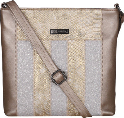 

ESBEDA Women Casual Gold PU Sling Bag