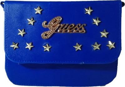 

Moonstar Girls Evening/Party, Casual Blue Rexine Sling Bag
