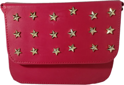 

Moonstar Girls Evening/Party, Casual Pink Rexine Sling Bag