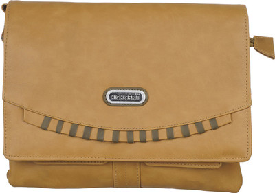 

High-Spirit Girls Casual Beige Leatherette Sling Bag