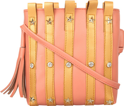 Aadhunik Libaas Women Casual, Evening/Party Pink PU Sling Bag