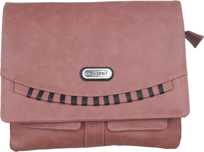 

HS High Sprit Girls Casual Orange Leatherette Sling Bag