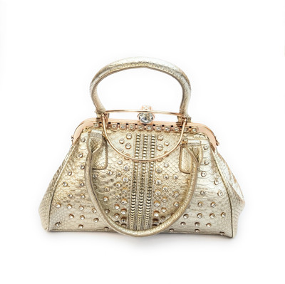 

Relling Women Evening/Party Gold Leatherette Sling Bag