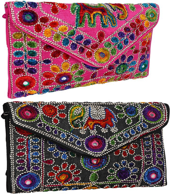 

SUVASANA Women Casual Multicolor Cotton Sling Bag
