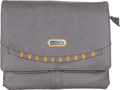 

High-Spirit Girls Casual Grey Leatherette Sling Bag