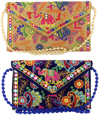 

SUVASANA Women Casual Multicolor Cotton Sling Bag