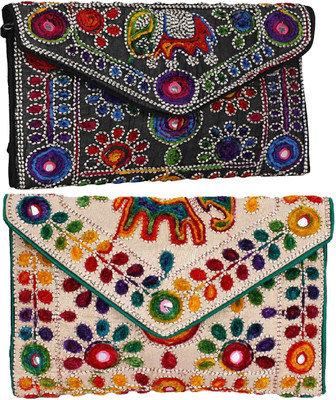 

SUVASANA Women Casual Multicolor Cotton Sling Bag