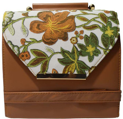 

Rahman bags Girls Evening/Party, Casual Brown PU Sling Bag