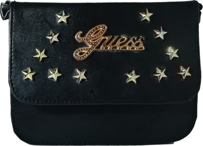 

Moonstar Girls Evening/Party, Casual Black Rexine Sling Bag