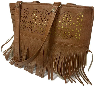 

chirag Women Casual Brown Rexine Shoulder Bag