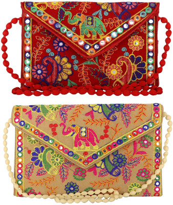 

SUVASANA Women Casual Multicolor Cotton Sling Bag