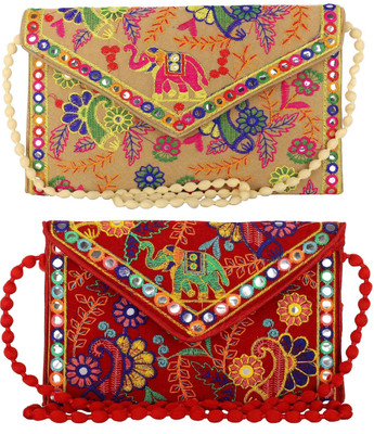 

SUVASANA Women Casual Multicolor Cotton Sling Bag