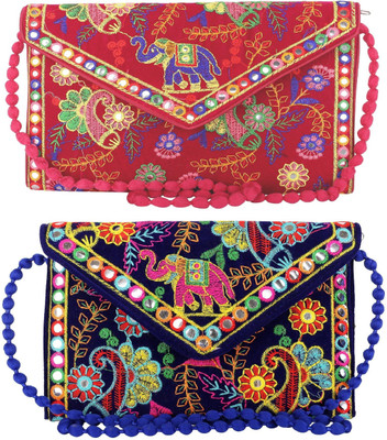 

SUVASANA Women Casual Multicolor Cotton Sling Bag