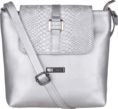 

ESBEDA Women Casual Silver PU Sling Bag