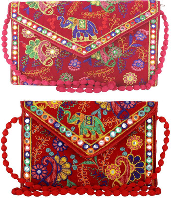 

SUVASANA Women Casual Multicolor Cotton Sling Bag