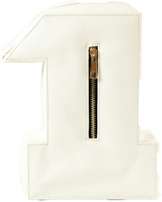 

BAGSTOPIA Women Casual White PU Shoulder Bag