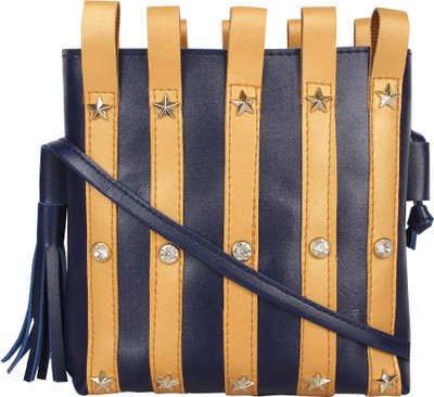 

Aadhunik Libaas Women Casual, Evening/Party Blue PU Sling Bag