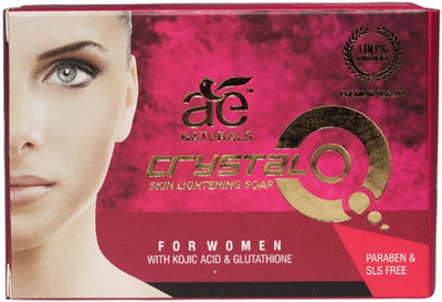 

Ae Naturals Crystal Q Skin Whitening Soap For Women With Kojic Acid Glutathione 135g(135 g)