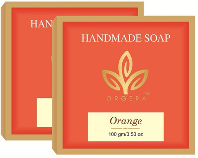 org'era handmade soap orange(200 g, Pack of 2)