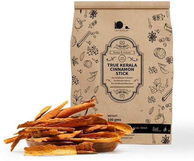 

looms & weaves Original Sri Lankan Cinnamon from Kerala (Dalchini Stick) 100 gm (Homestead Produce) - FREE DELIVERY(100 g)
