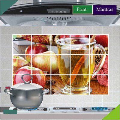 Asmi Collections 90 cm Apple Juice Removable Sticker(Pack of 1)