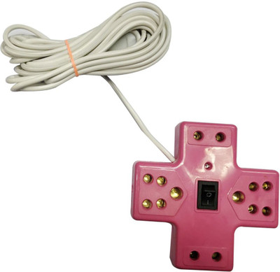 

Daiwik Extensionbox_4 Socket 1 Switch 4 Socket Surge Protector(Pink)