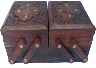 

UNIQUE CRAFTS ART SAM313 FOLDING Vanity Box(Brown)