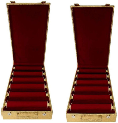 

Aditi Collection Combo of 2pc 6 roll bangle Box vanity box Vanity Box(Multicolor)