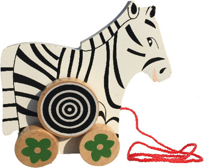 

Simple Days Walk-A-Long Wooden Pull Toy with Rotating Ball(Multicolor)