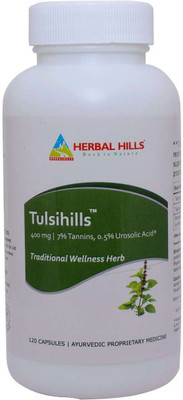 

Herbal Hills Tulsihills Tulsi Supplement 120 Capsules(400 mg)