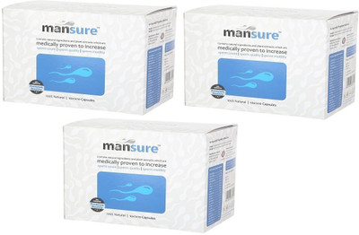 

ManSure Male Reproductive Health Supplement-3 Boxes (3x100 Capsules)(300 No)