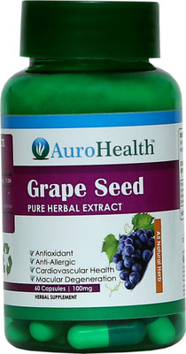 

AuroHealth Grape Seed Extract (100mg) - 60 Capsules(100 mg)