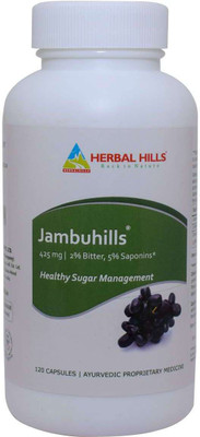 

Herbal Hills Jambuhills Jamun Seed Capsule for Diabetes 120 Capsules(425 mg)