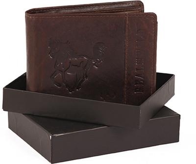 

DHide Designs Men Brown Genuine Leather Wallet(10 Card Slots), Black