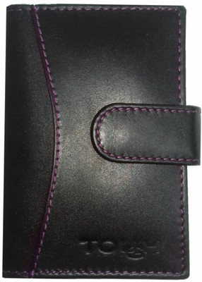 

TOUGH Men Brown Genuine Leather Card Holder(14 Card Slots)