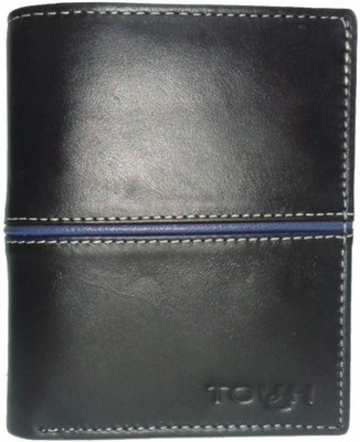 

TOUGH Men Black Genuine Leather Wallet(8 Card Slots)