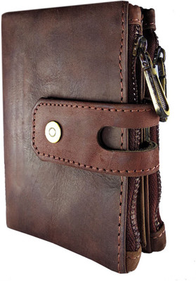 

Hillcart Men Khaki, Brown Genuine Leather Wallet(16 Card Slots)