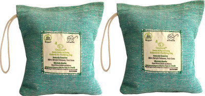 

Oxypure Natural Air Purifying Bag,100% Activated Charcoal. Odour, Allergens and Pollutants Remover for Cars, Washrooms, Closets - Pack of 2 (250 gm) Portable Room Air Purifier(Blue)