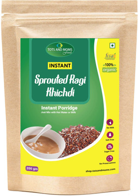 

TOTS AND MOMS Instant Sprouted Ragi Khichdi Cereal(200 g, 6)