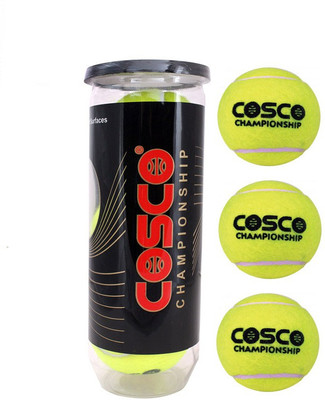 Cosco Championship ( Pack of 3 Tennis Ball ) Tennis Ball(Pack of 3, Green)