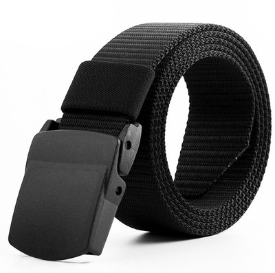 

lingstar Men Black Nylon Belt