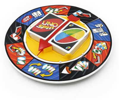 

DD RETAIL Card With Spin Wheel Uno Game set Board Game
